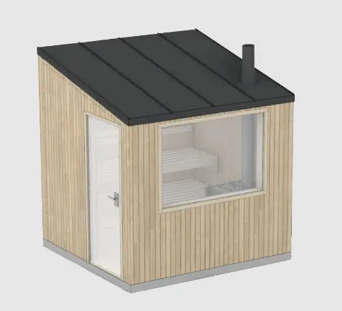 アウトドアサウナ CABIN 外観 白