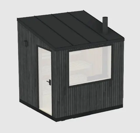 アウトドアサウナ CABIN 外観 黒